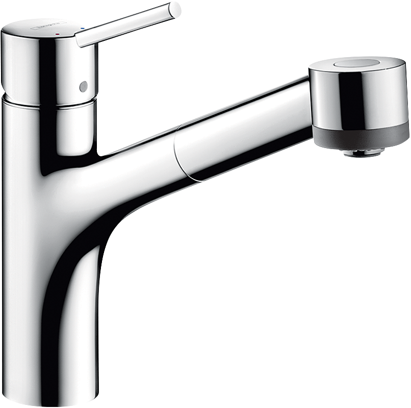 chrome kitchen faucet