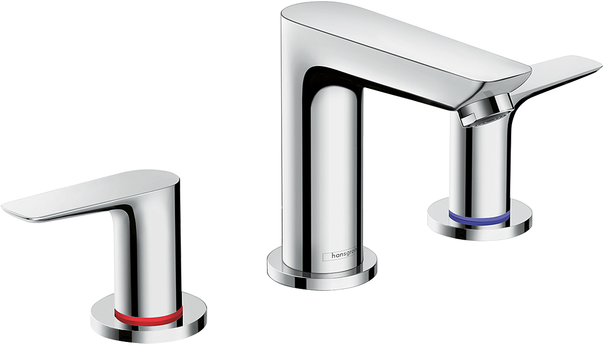 chrome bathroom faucet