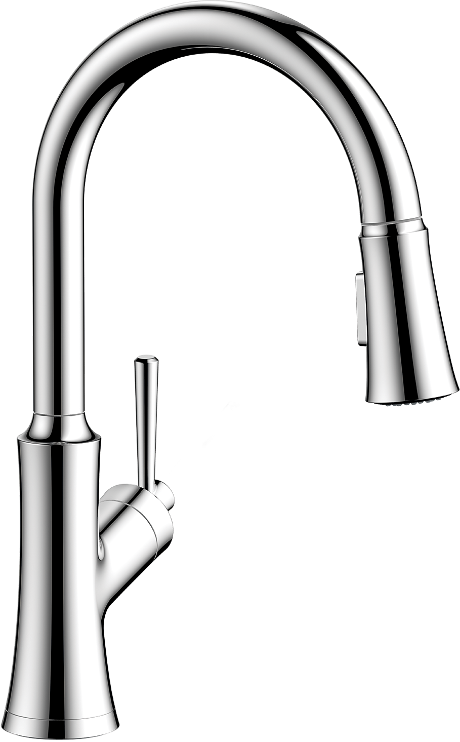 chrome kitchen faucet