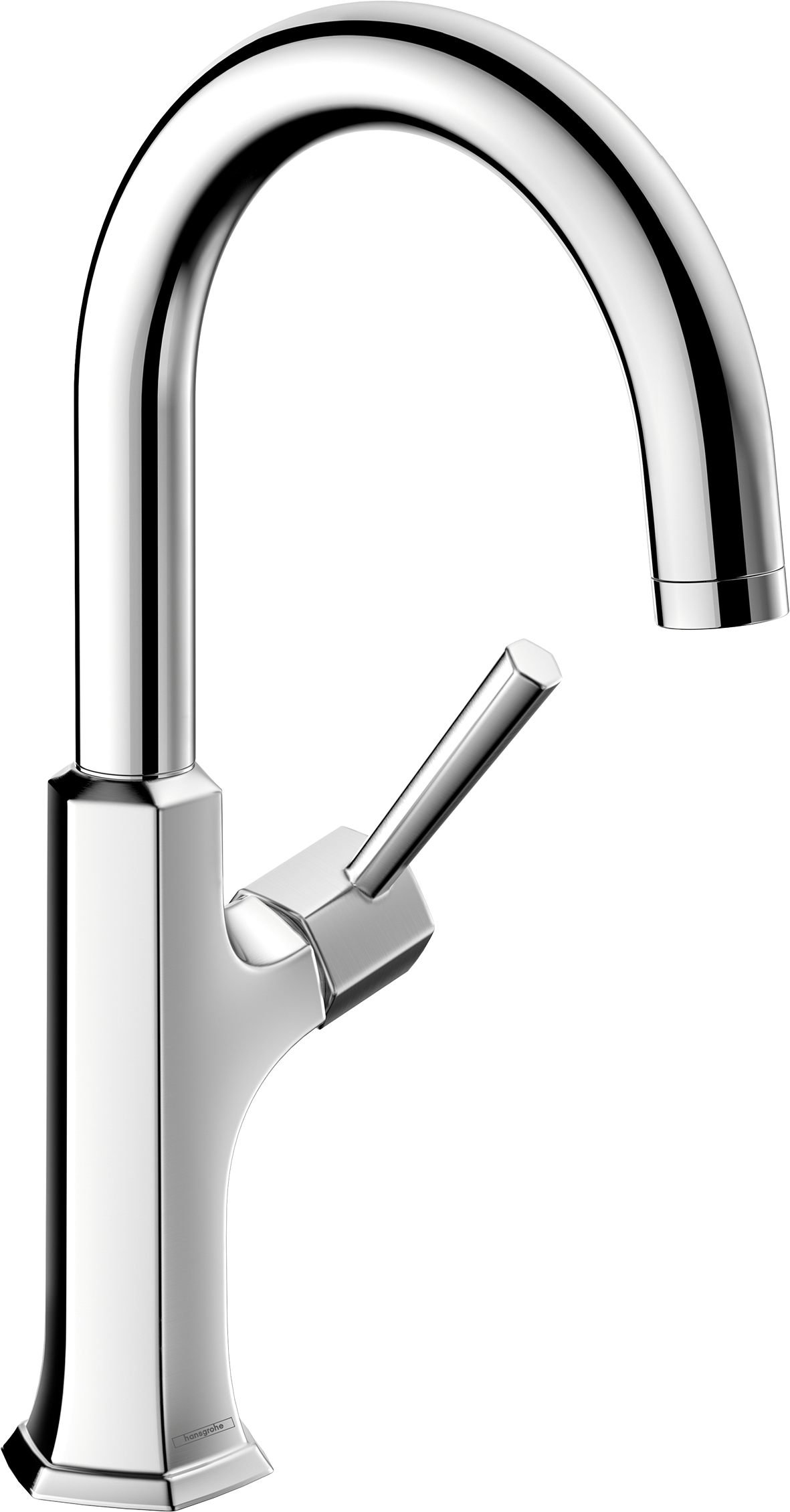 chrome kitchen faucet