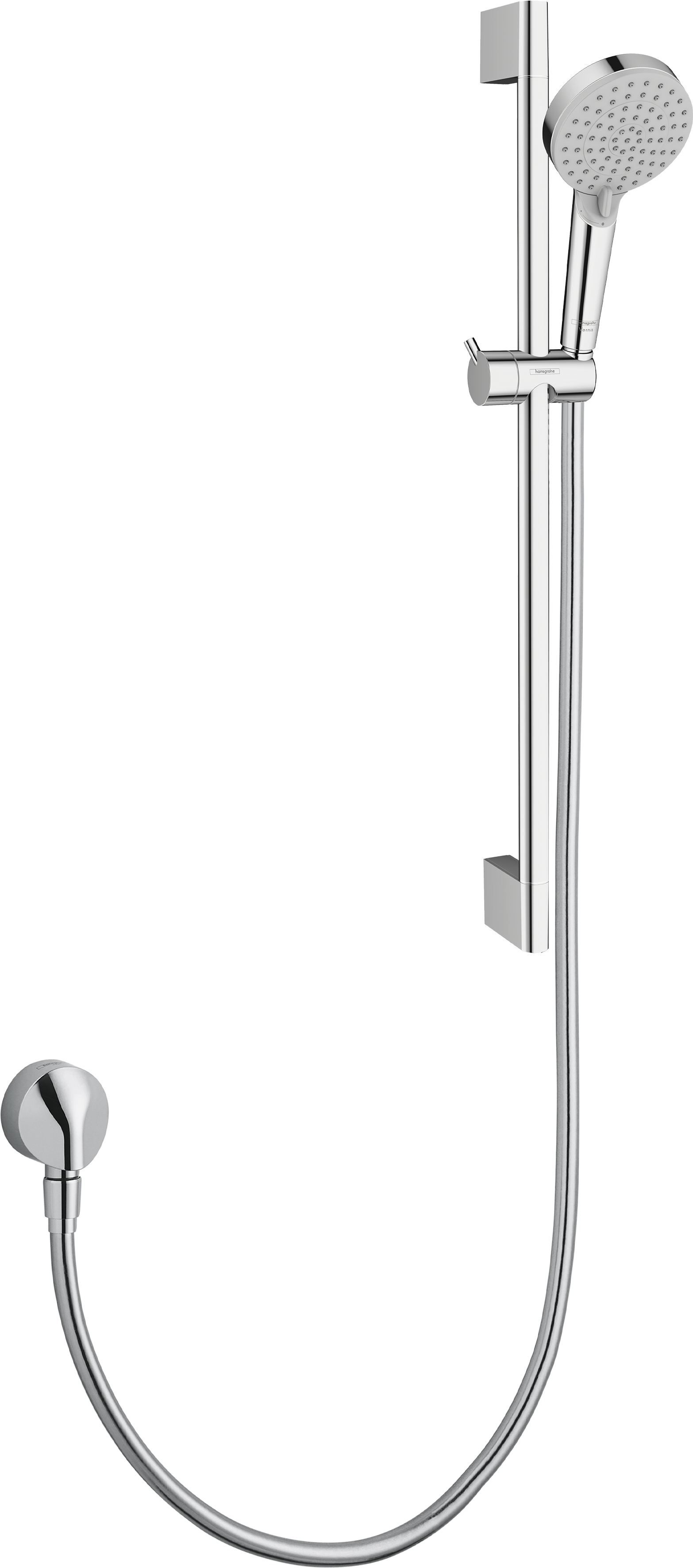 chrome shower set