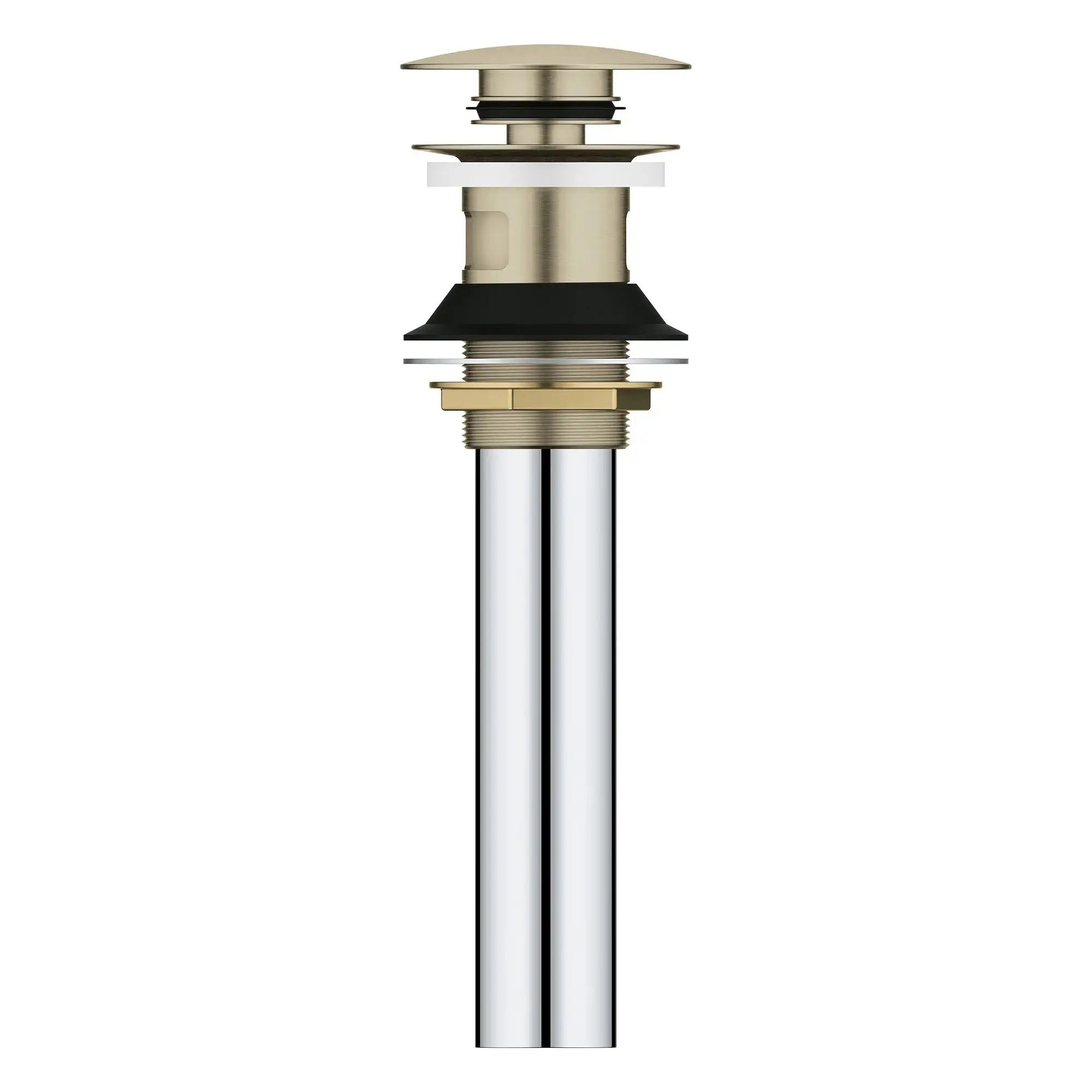 brushed nickel drain