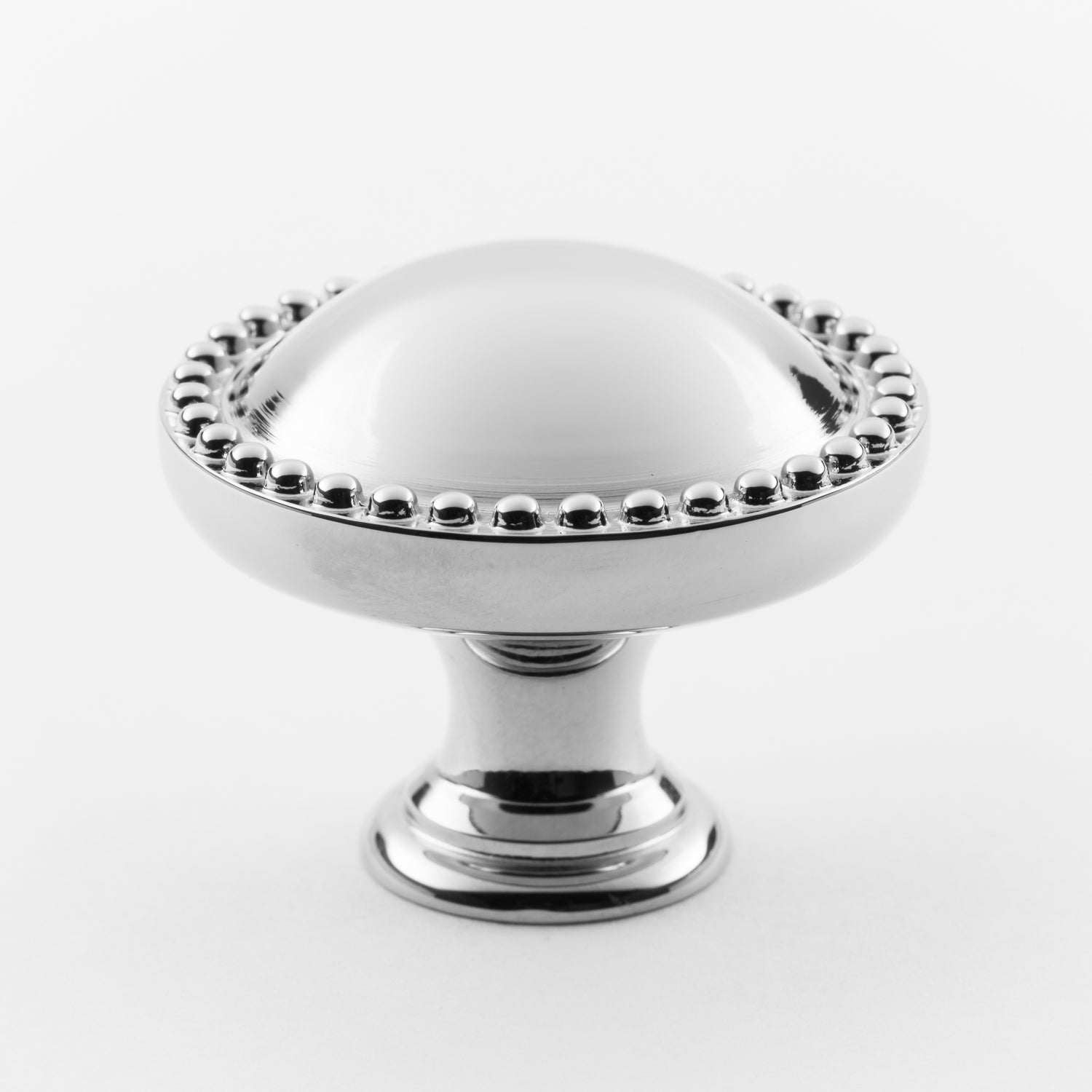 polished chrome knob