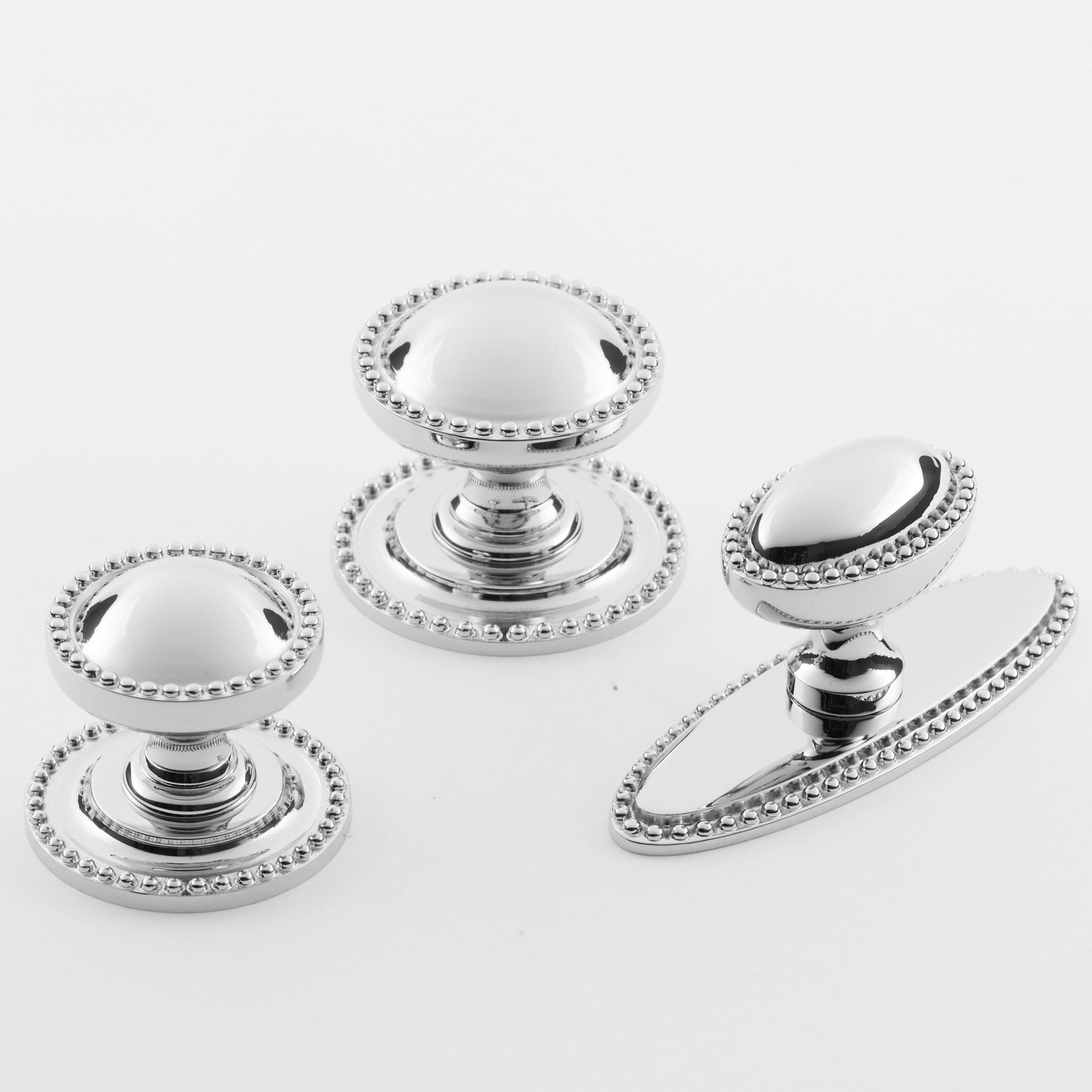 polished chrome knob