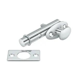 polished chrome mortise bolt