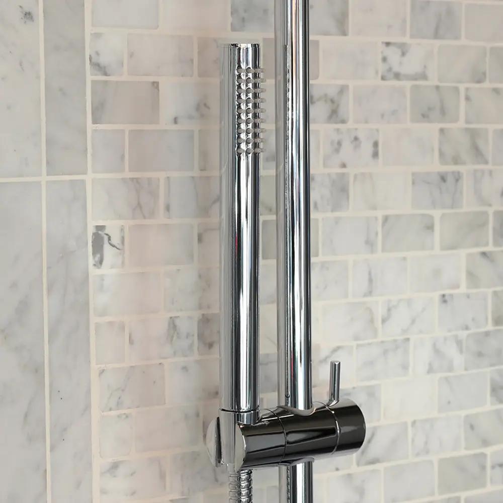 polished chrome hand shower