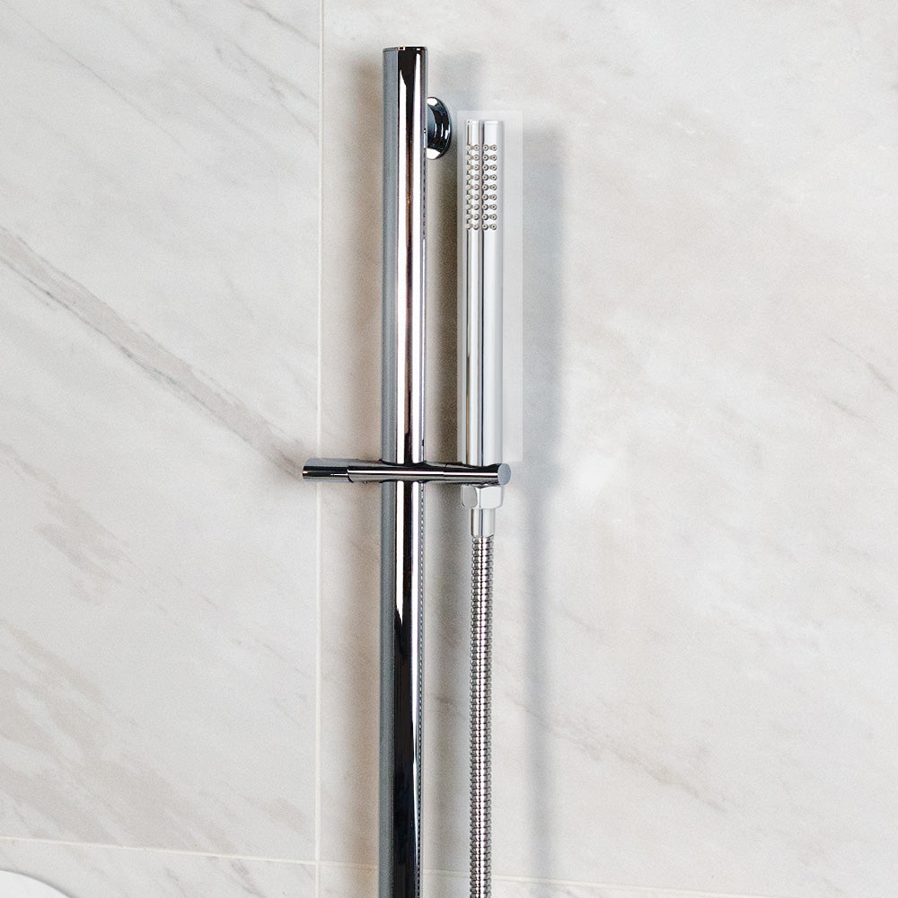polished chrome hand shower