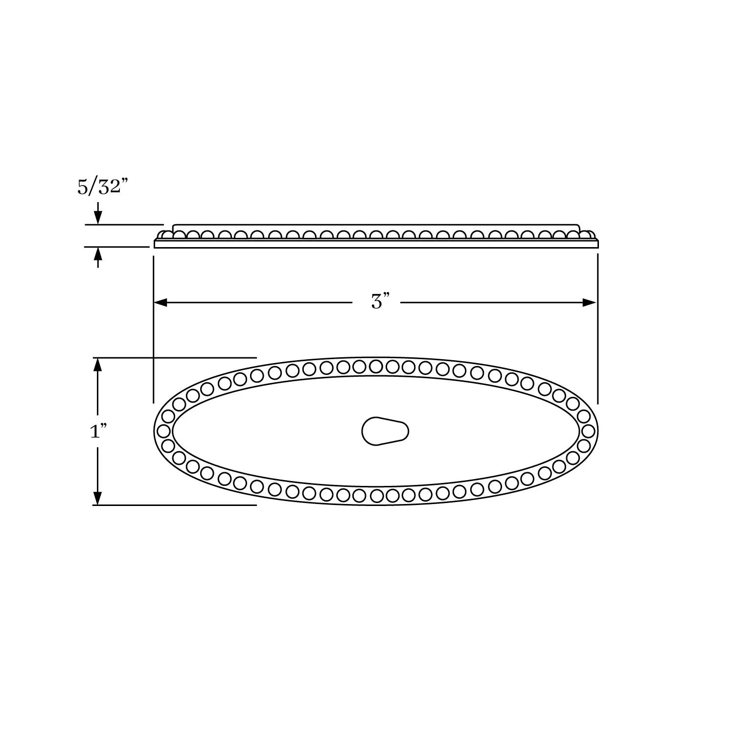 backplate dimension