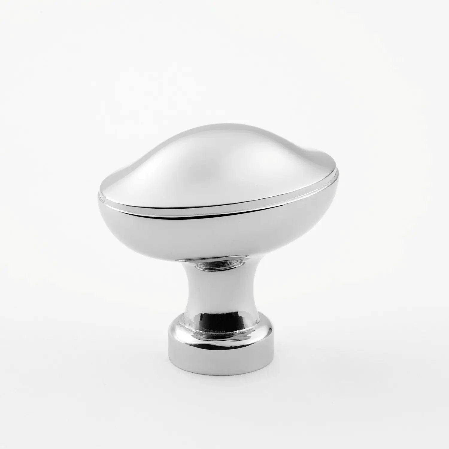 polished chrome knob