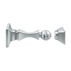 polished chrome door holder