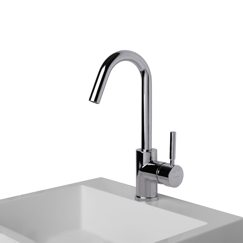 polished chrome faucet
