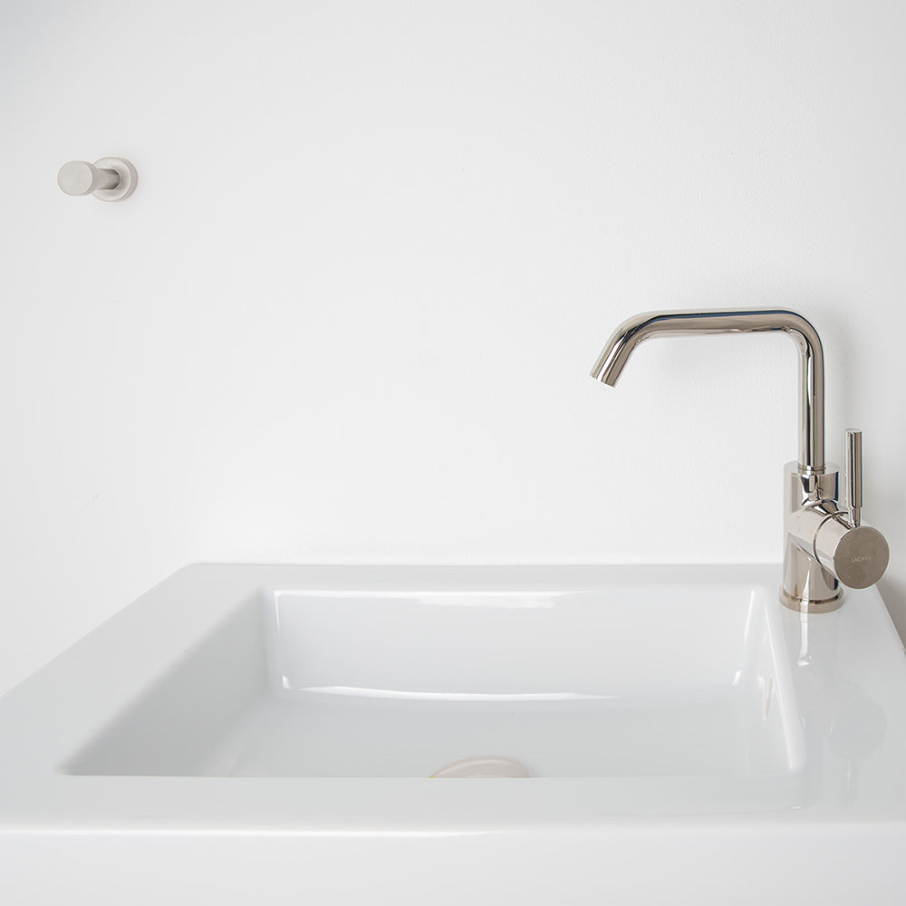 polished nickel faucet