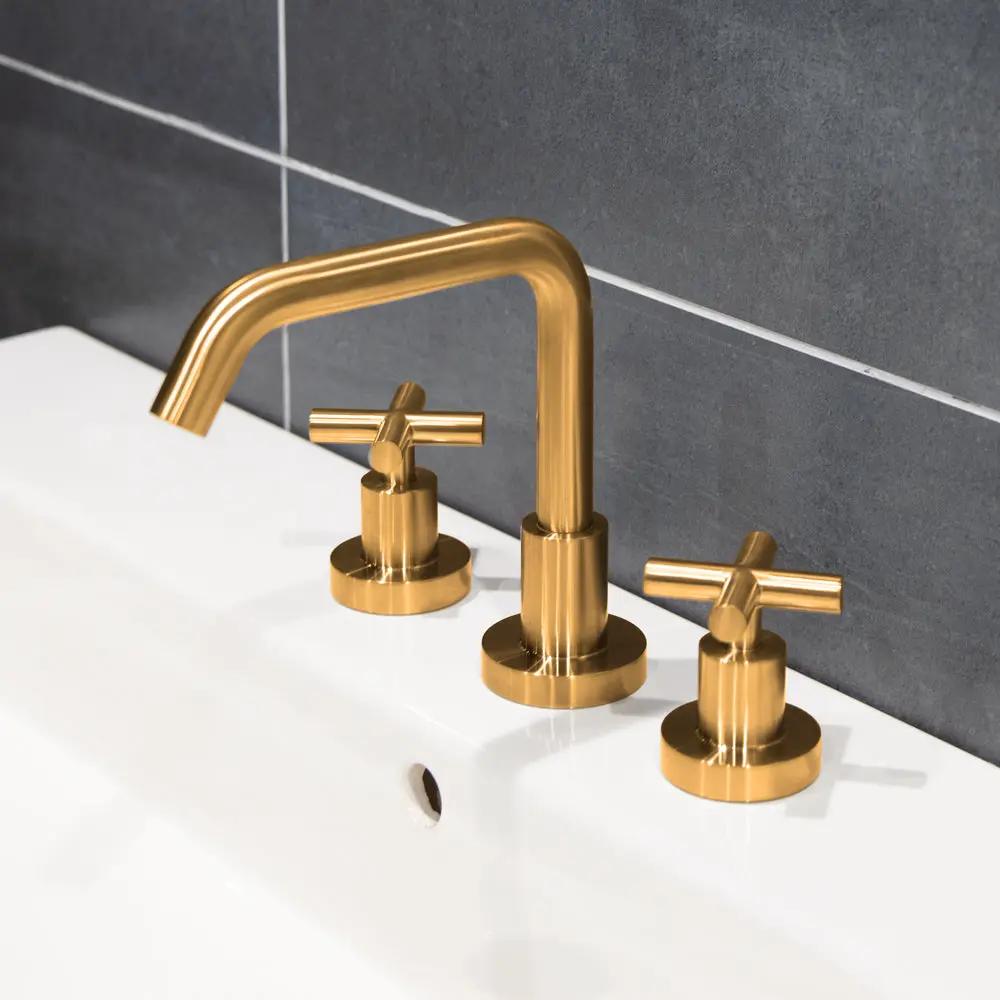 brushed gold faucet