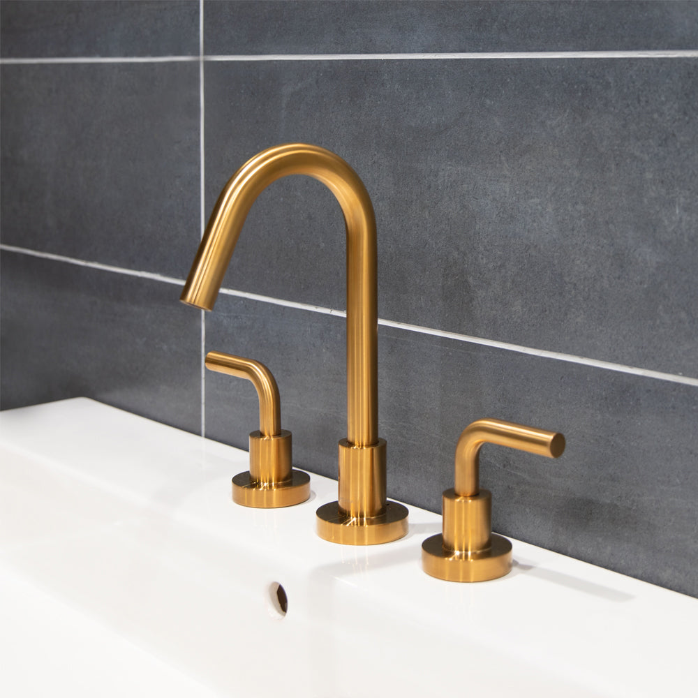 brushed gold faucet