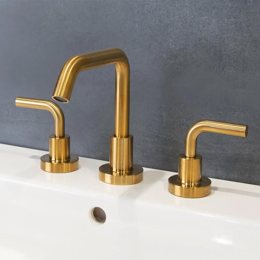 brushed gold faucet