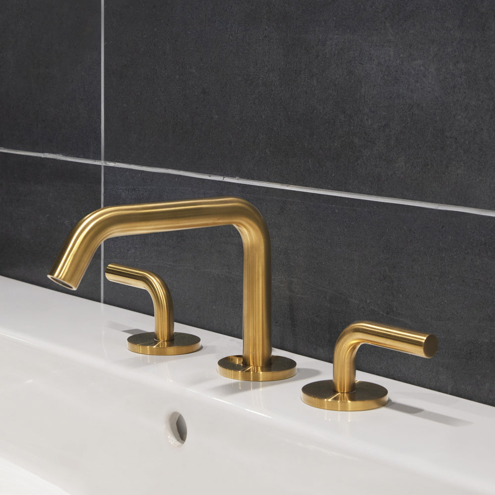 brushed gold faucet
