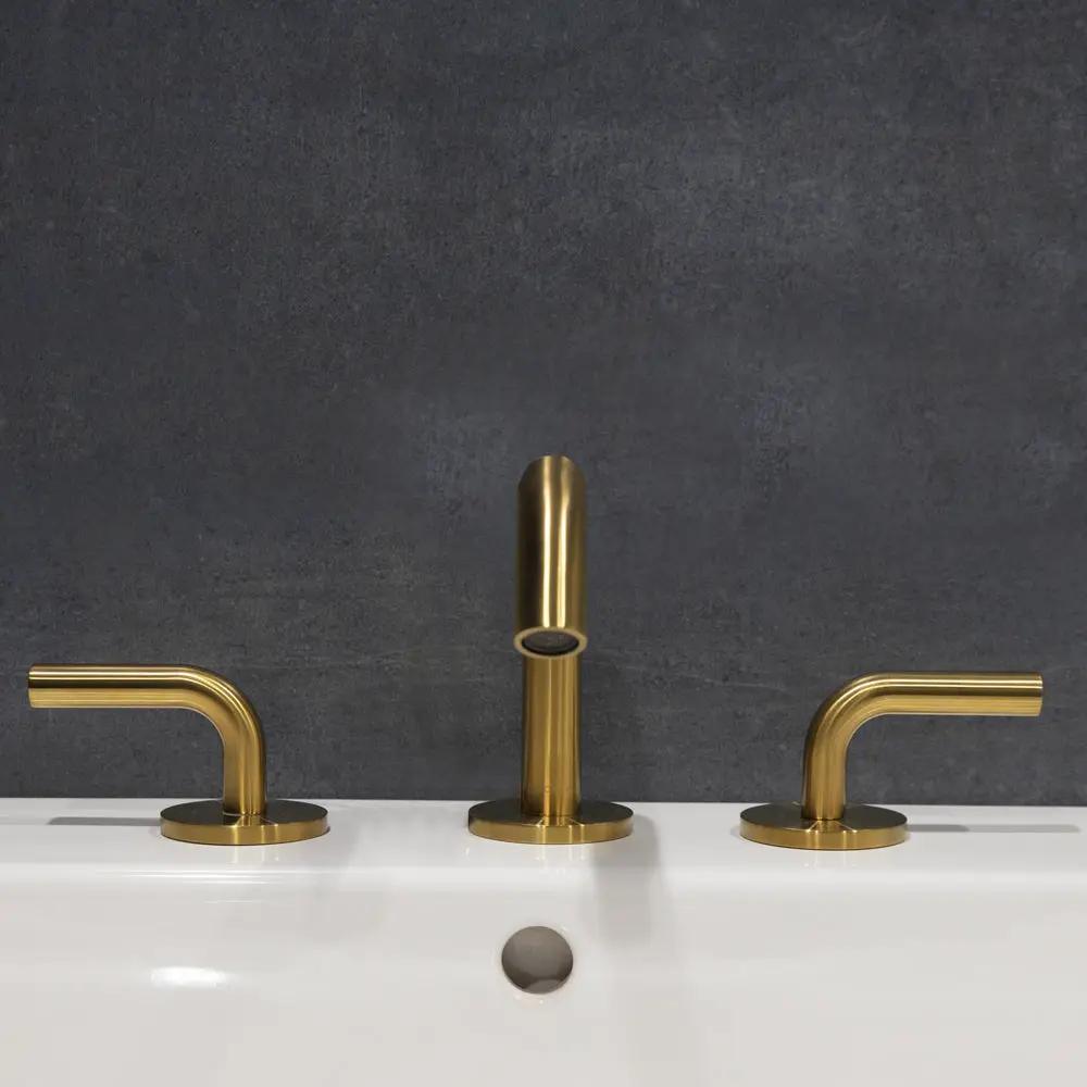 brushed gold faucet
