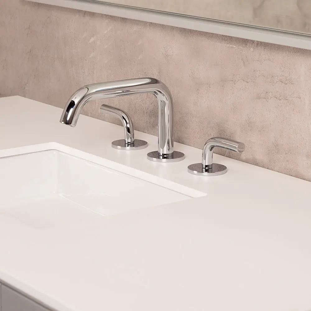 polished chrome faucet