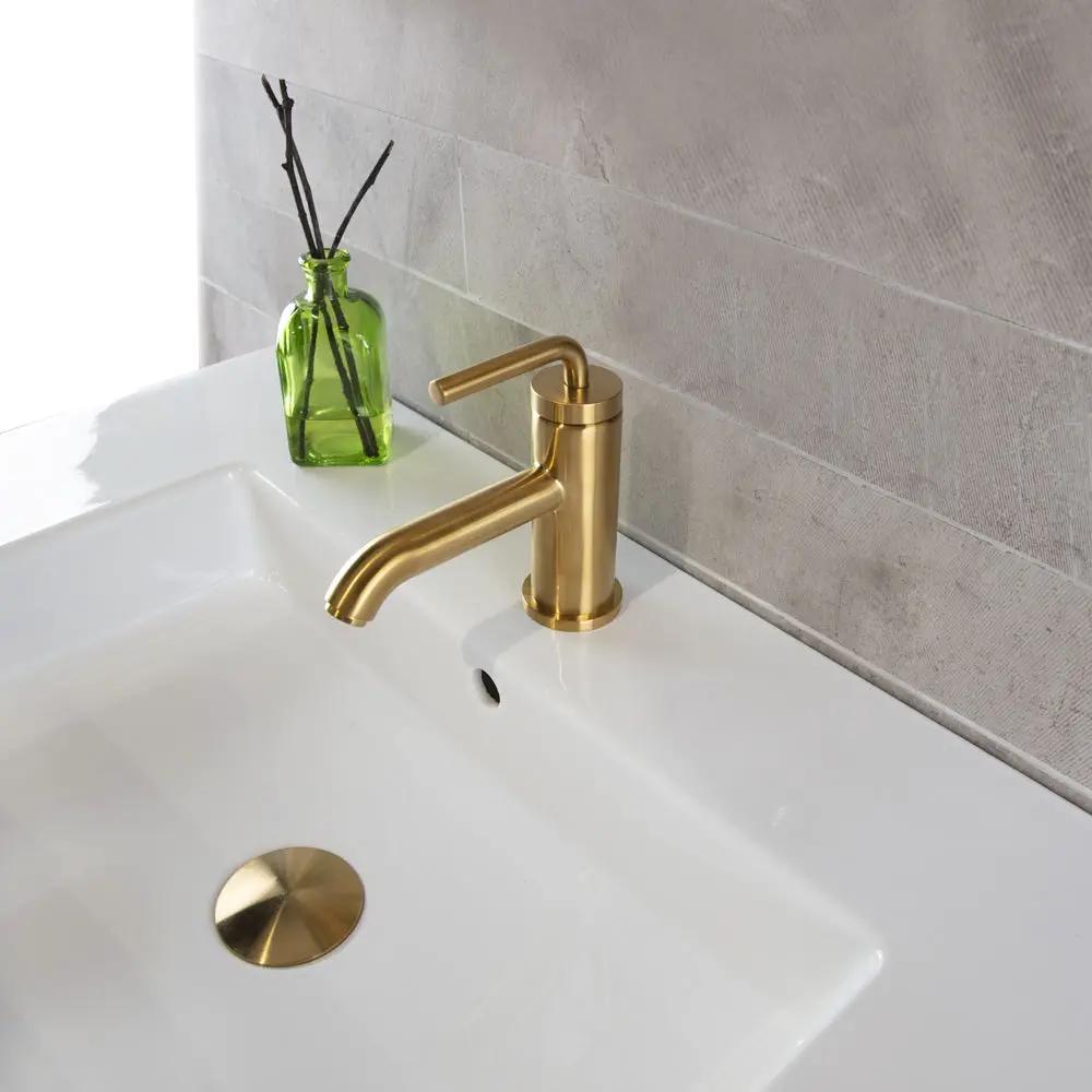 brushed gold faucet