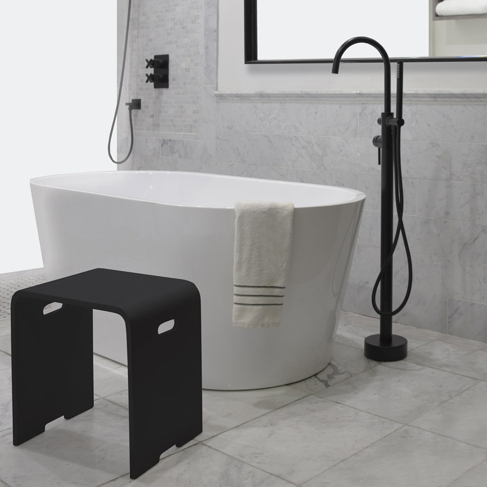 matte black tub filler