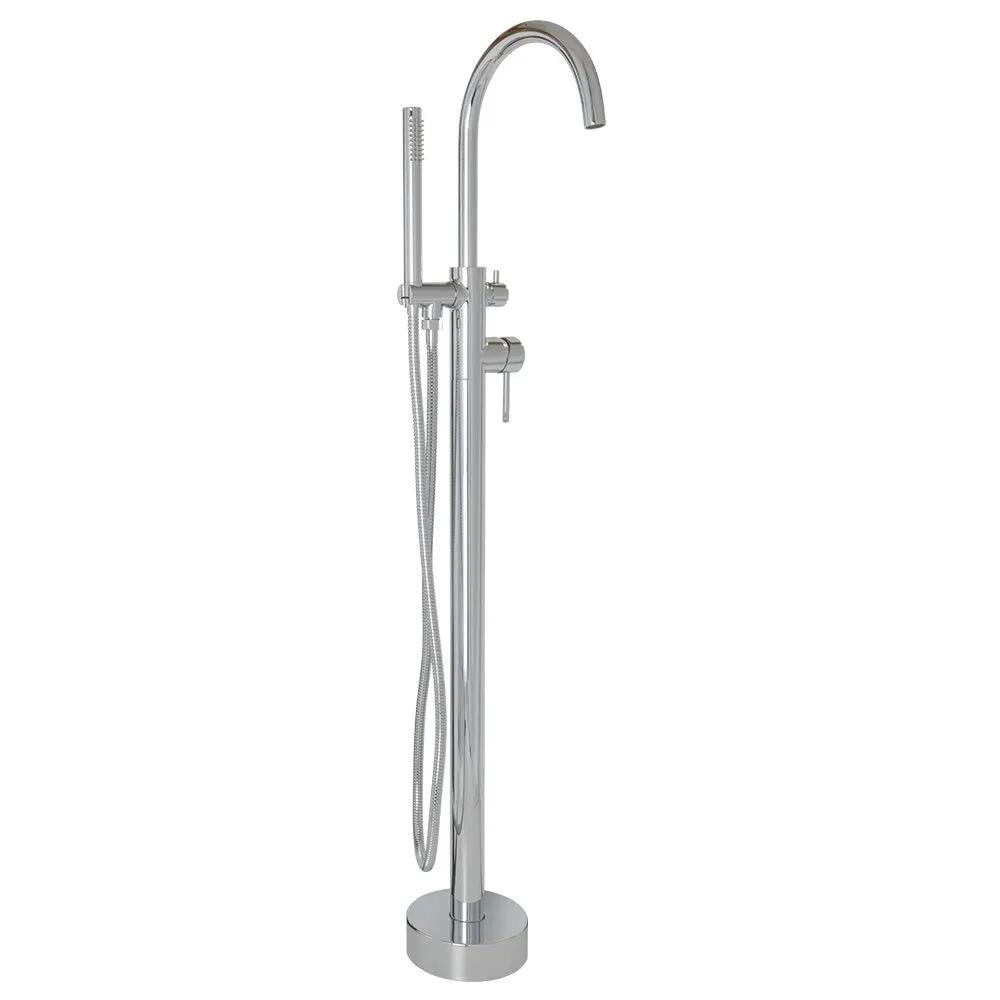polished chrome tub filler