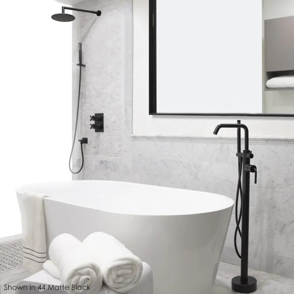 matte black tub filler