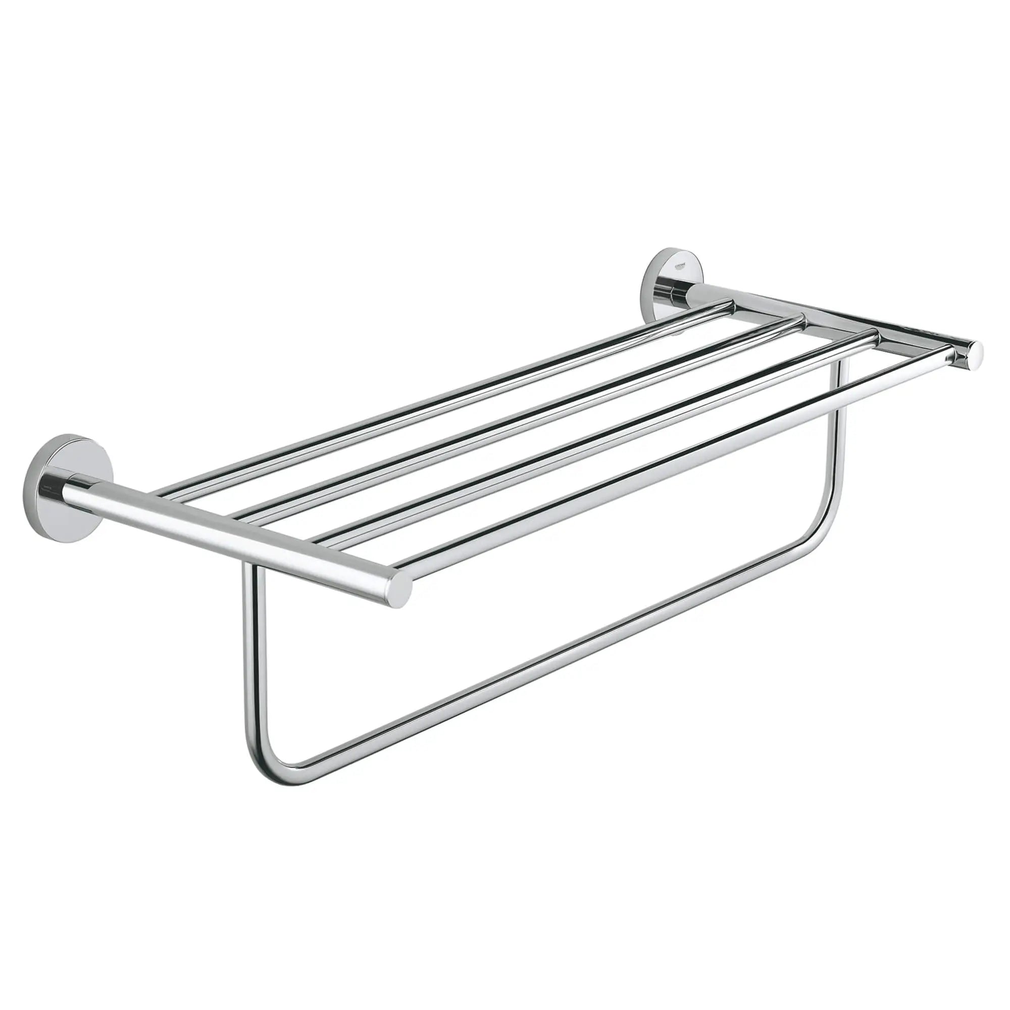 chrome towel rack