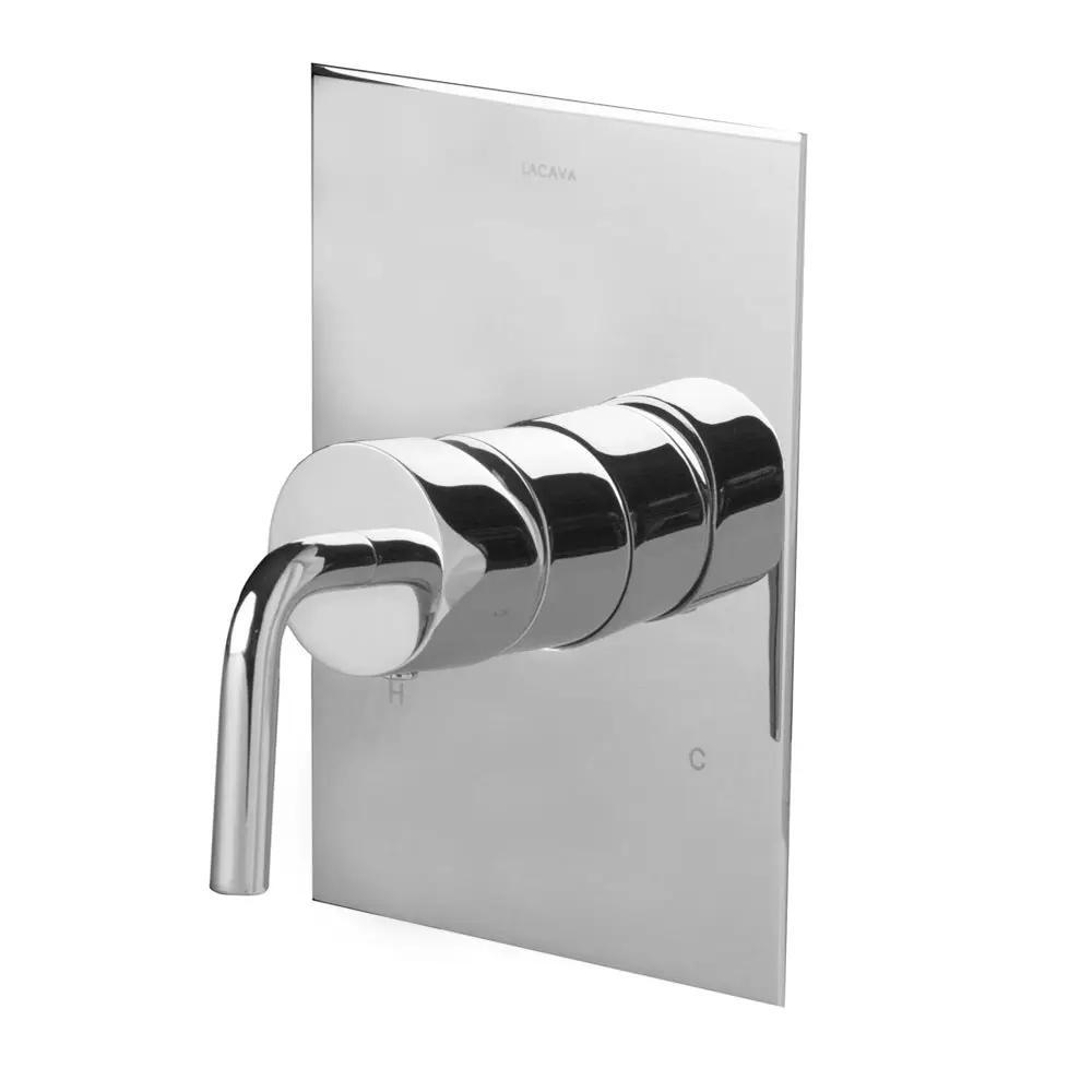 polished chrome shower trim