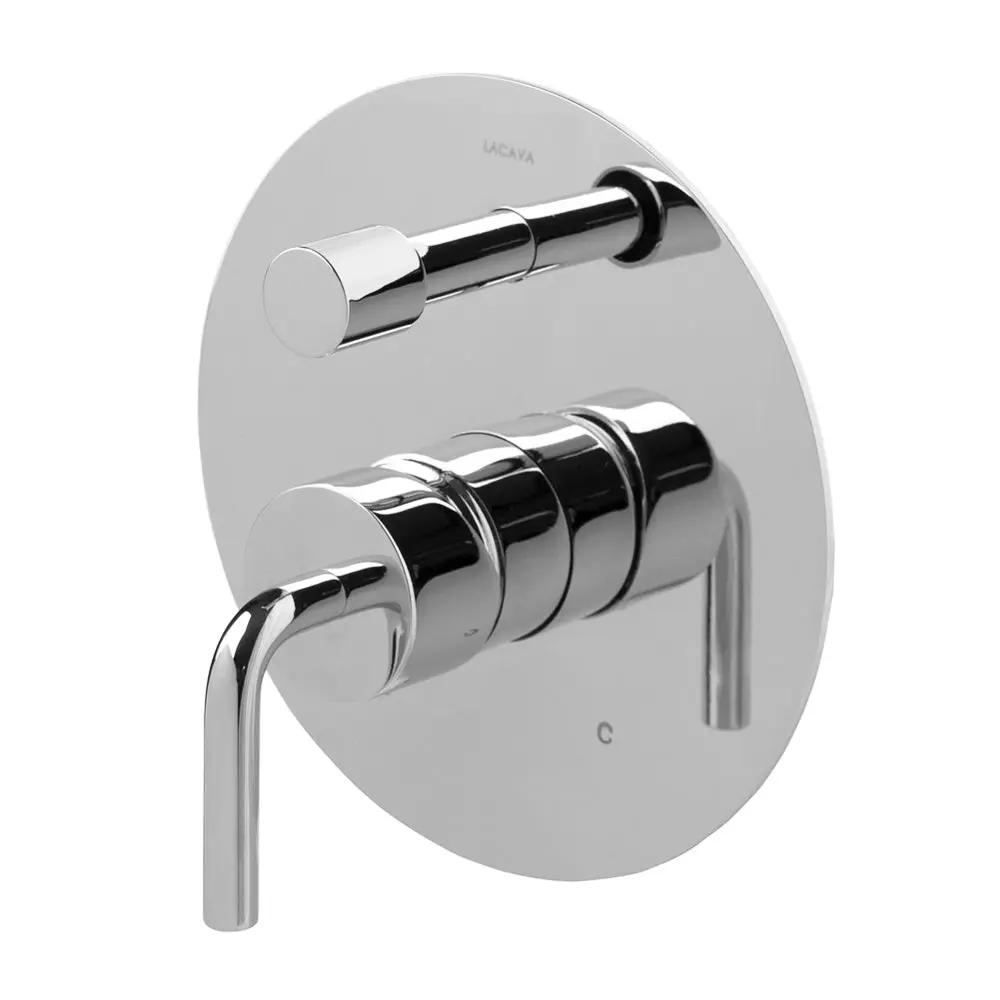 polished chrome shower trim