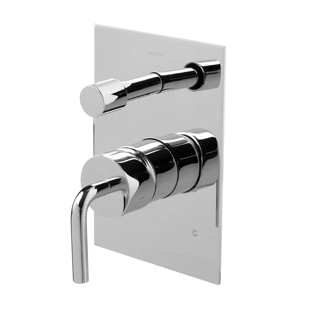 polished chrome shower trim