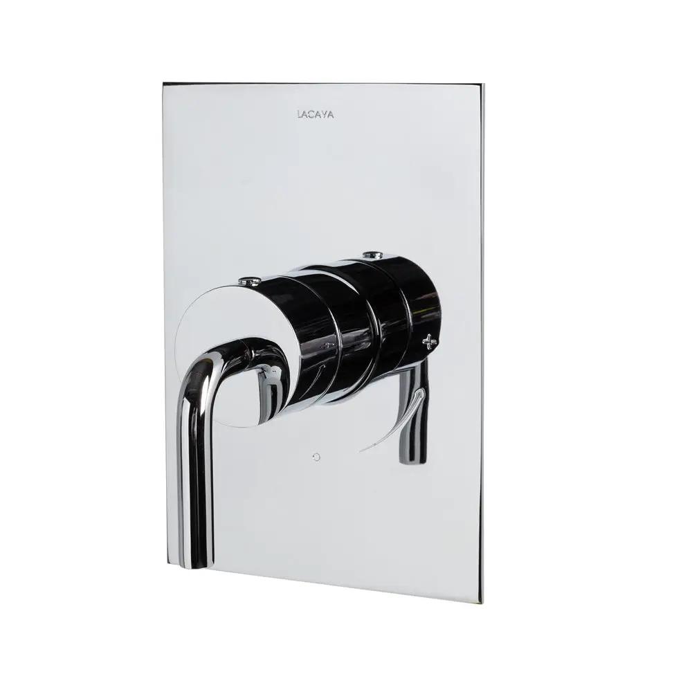polished chrome shower trim