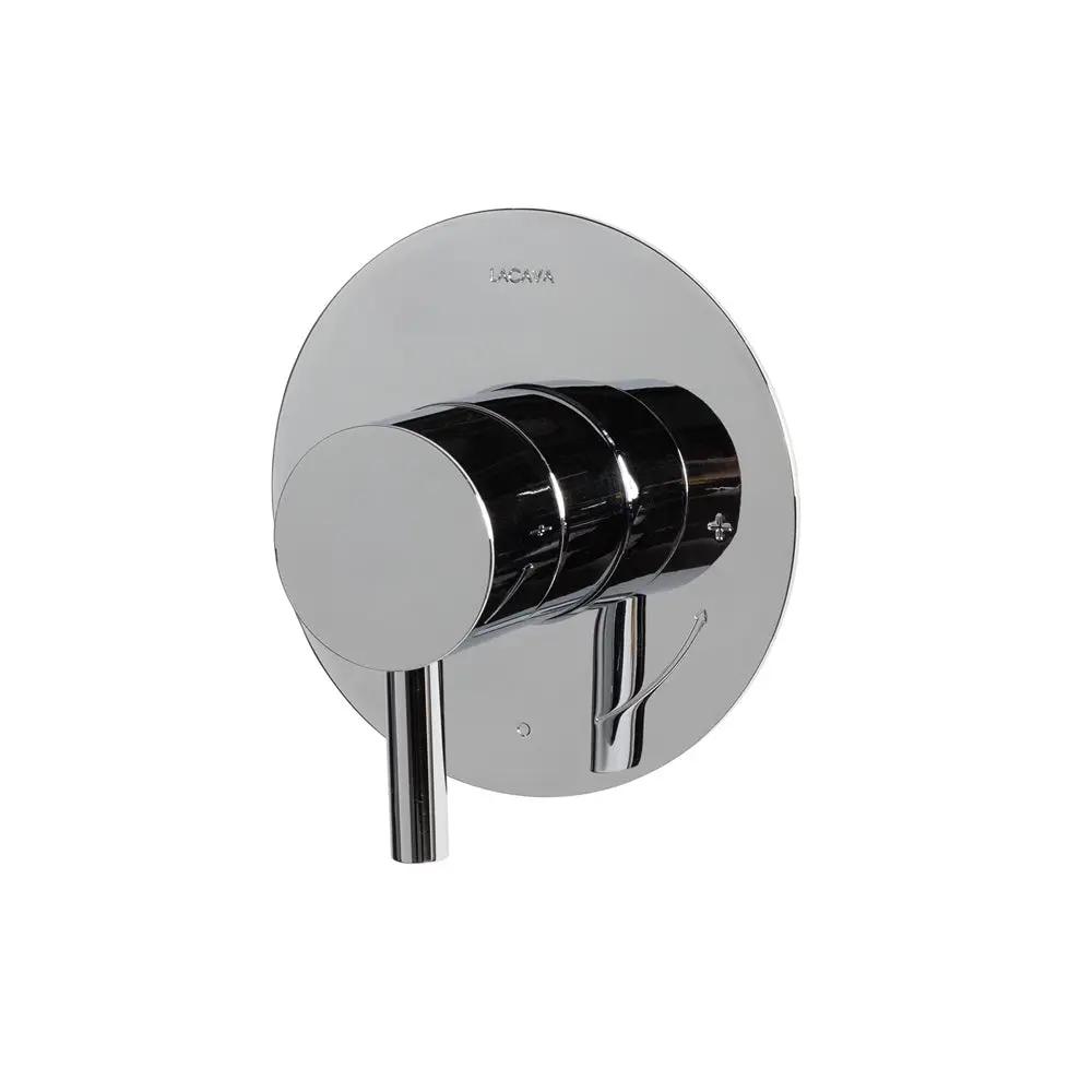 polished chrome shower trim