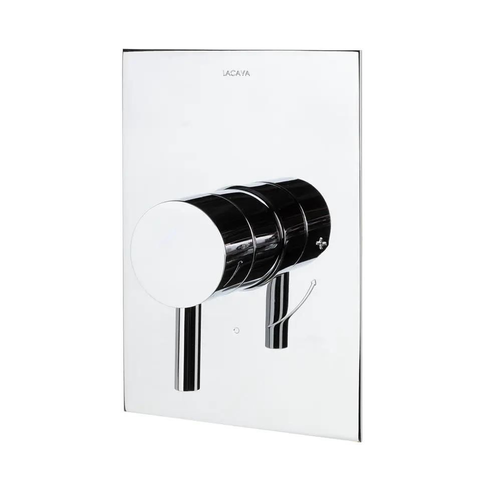 polished chrome shower trim