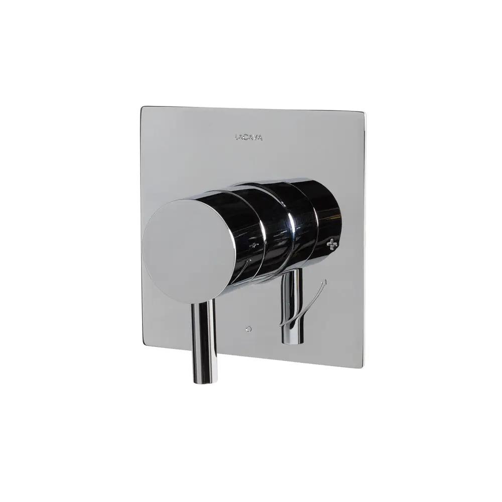 polished chrome shower trim
