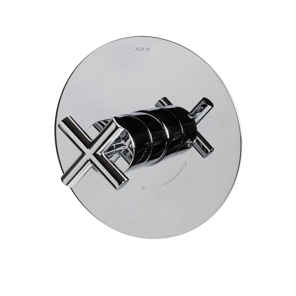 polished chrome shower trim