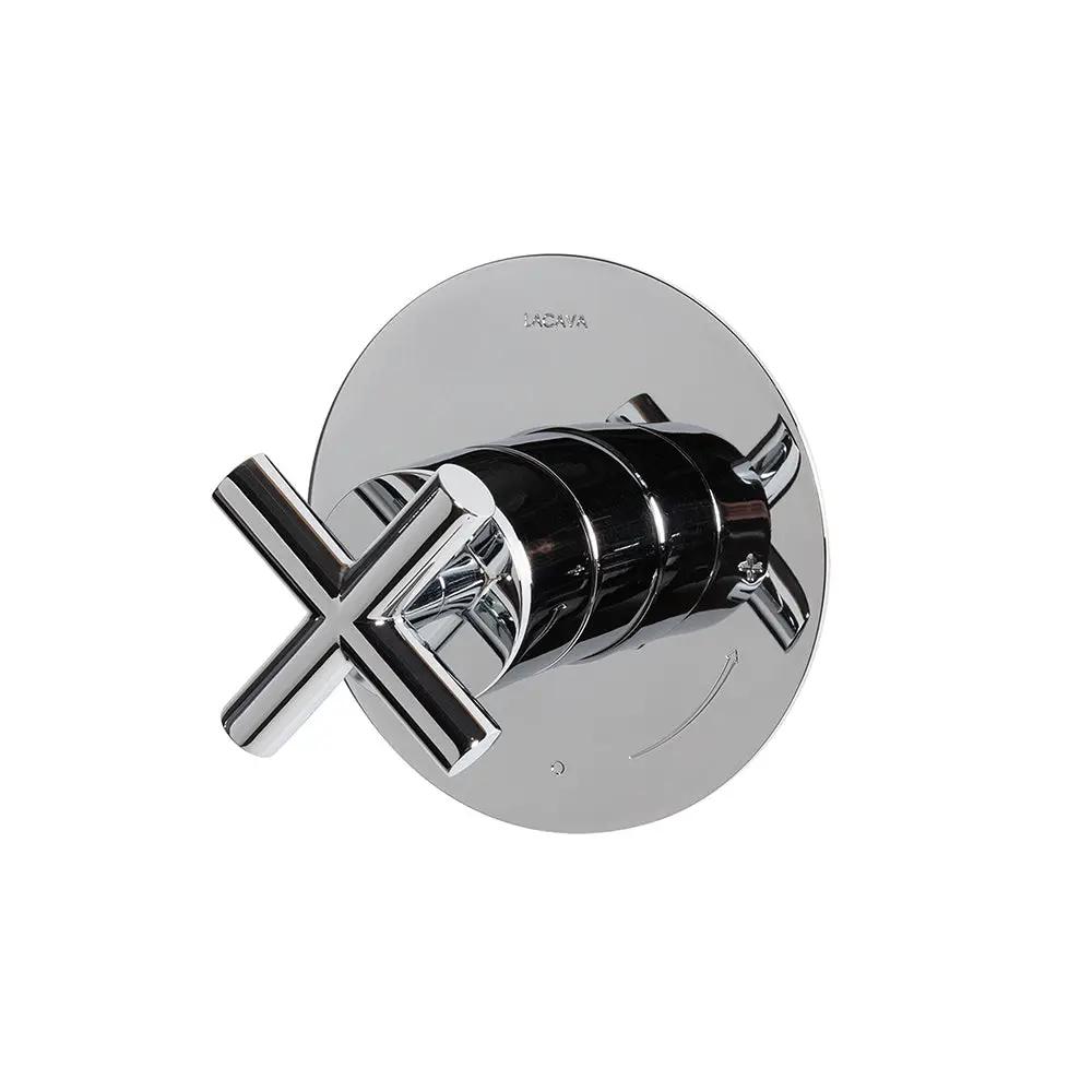 polished chrome shower trim