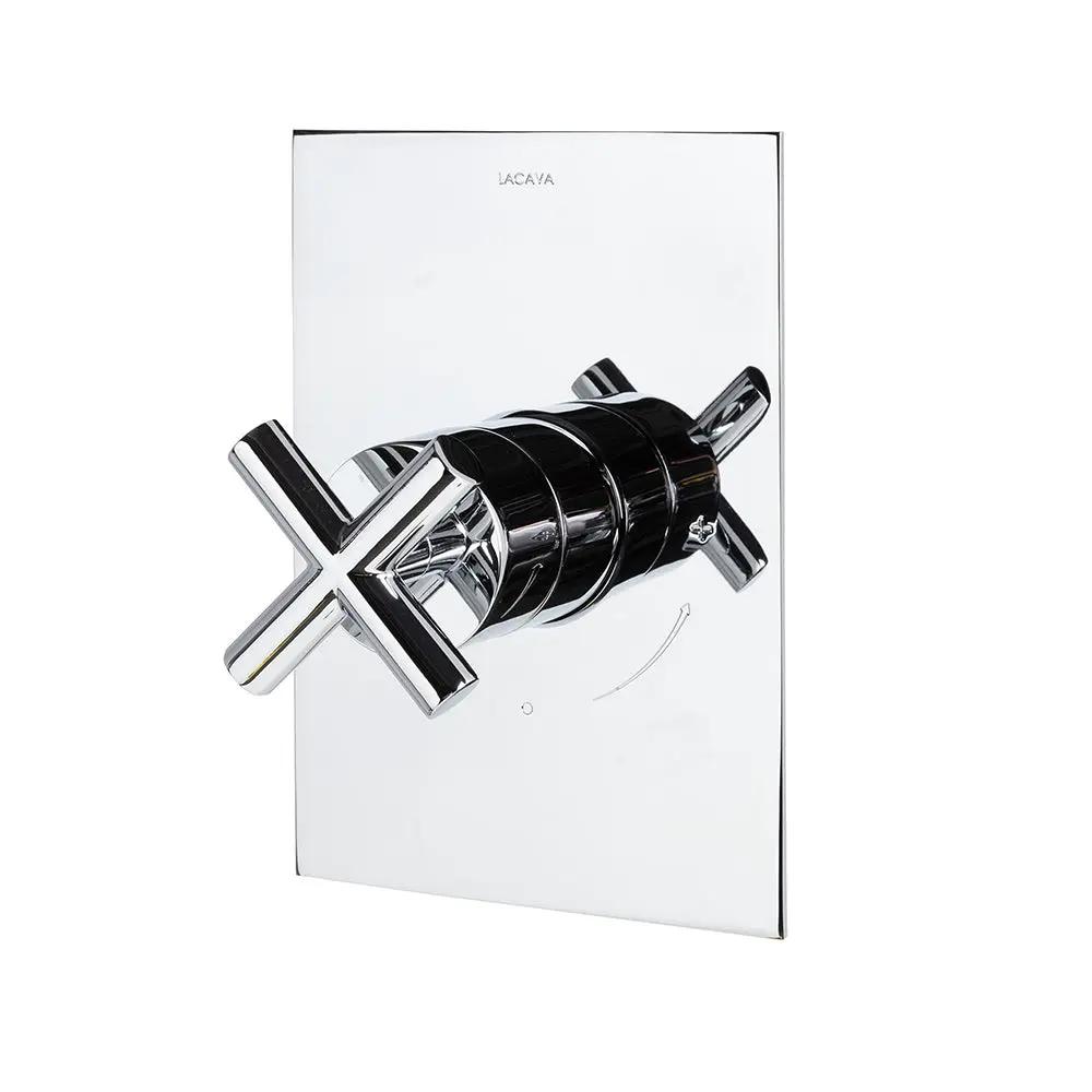 polished chrome shower trim