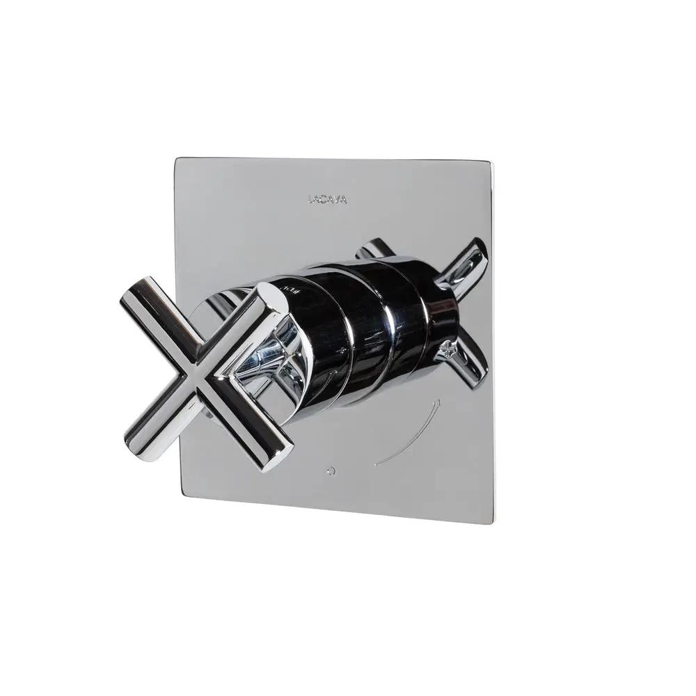 polished chrome shower trim