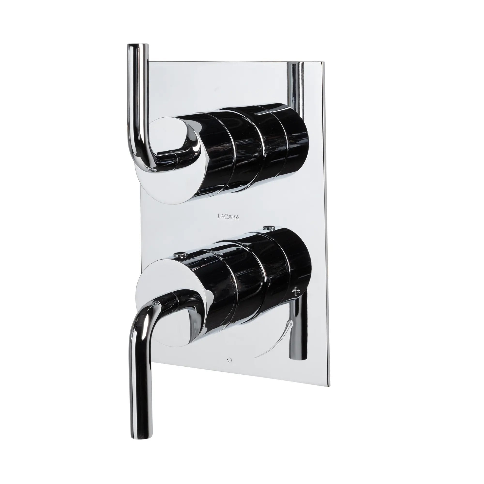 polished chrome shower trim