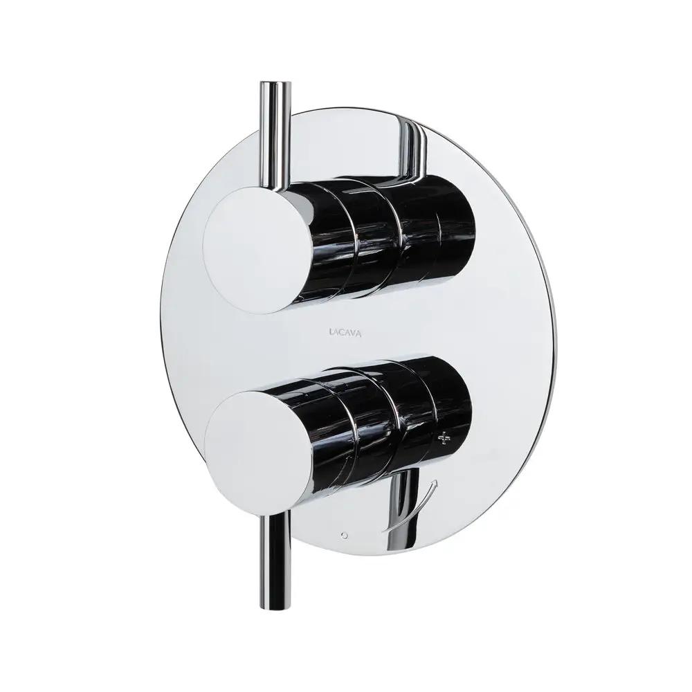 polished chrome shower trim
