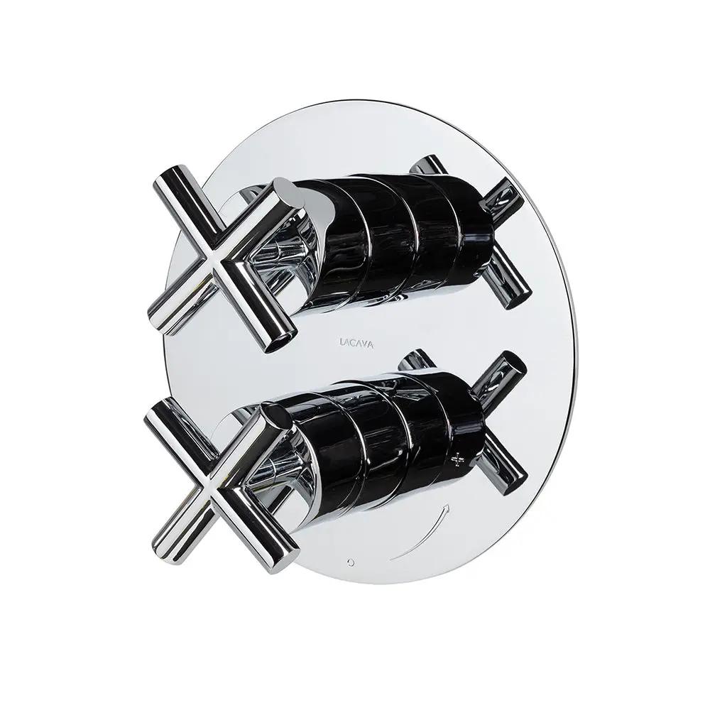 polished chrome shower trim