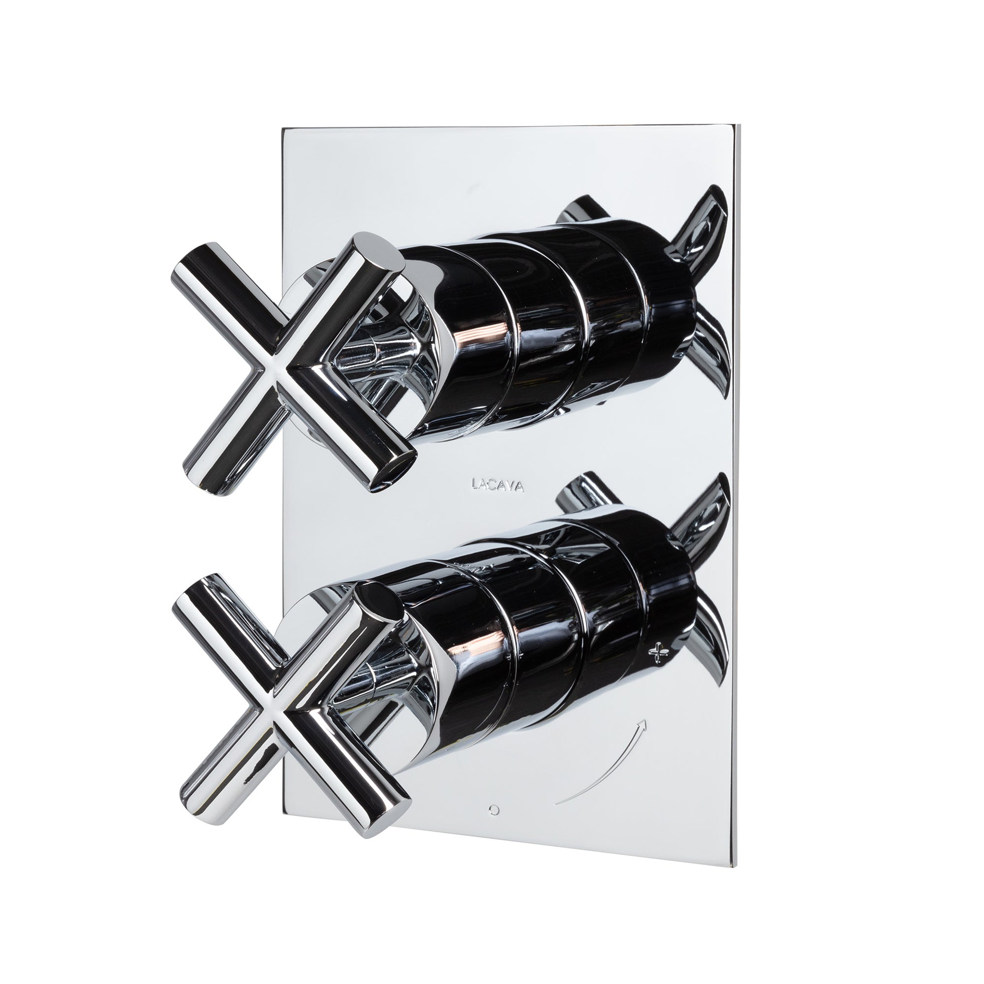 polished chrome shower trim