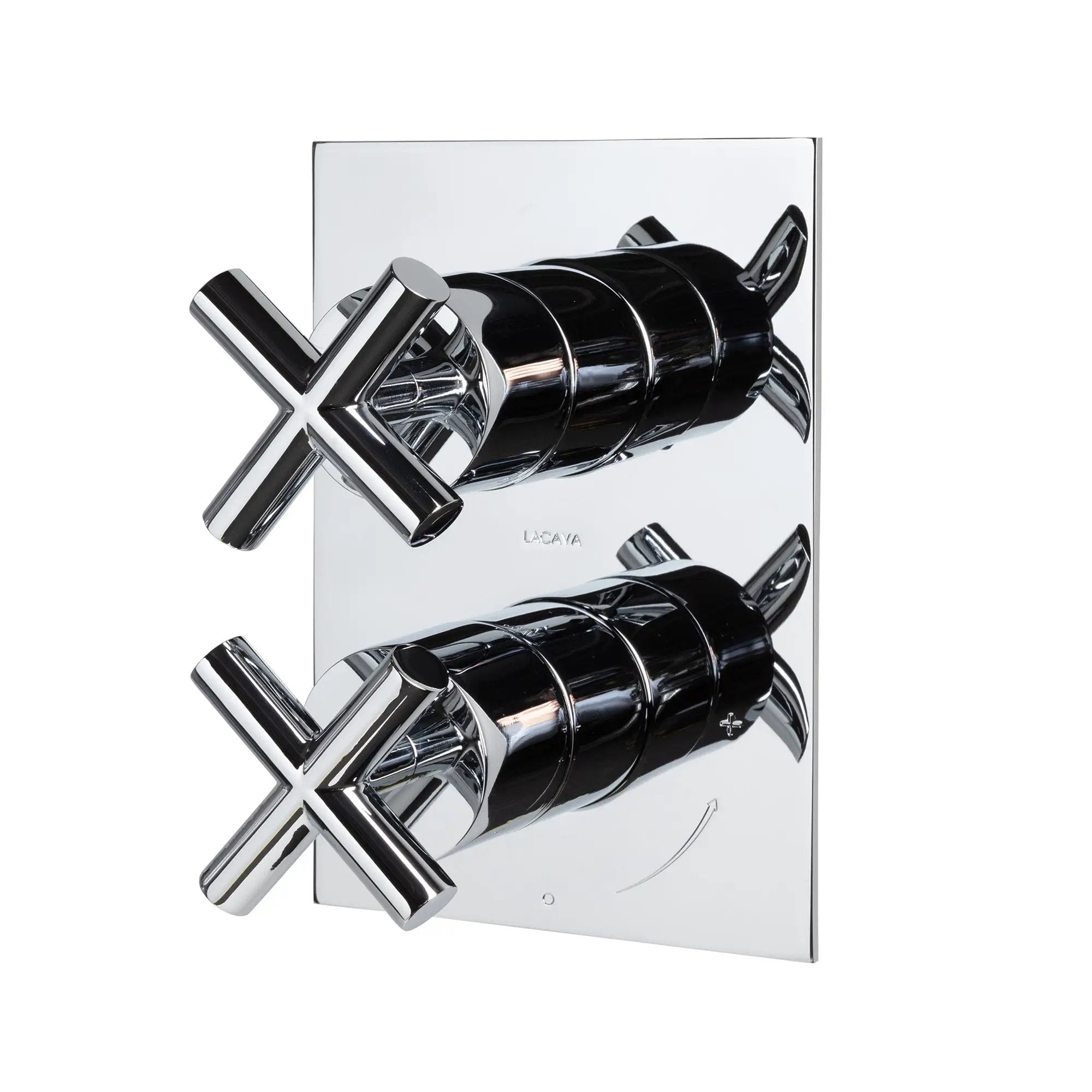 polished chrome shower trim