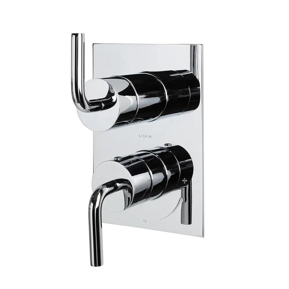 polished chrome shower trim