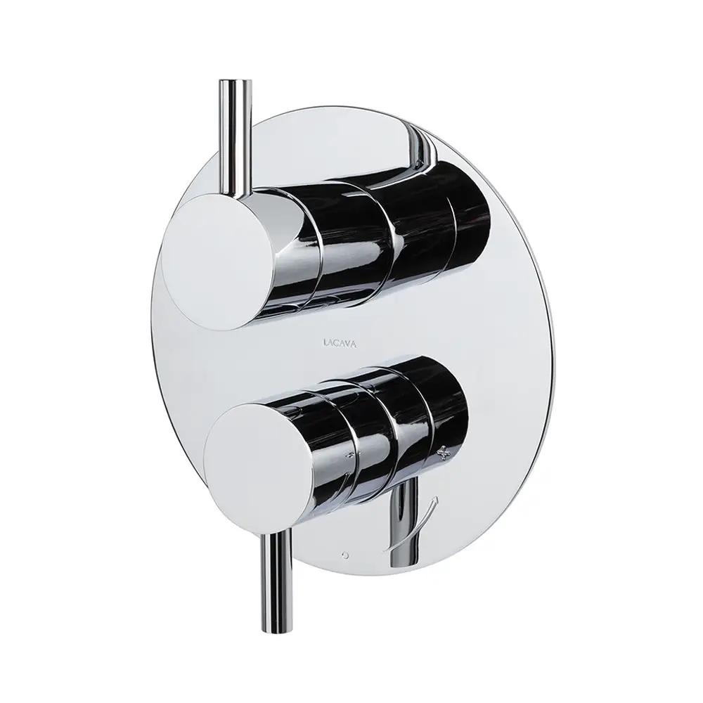 polished chrome shower trim