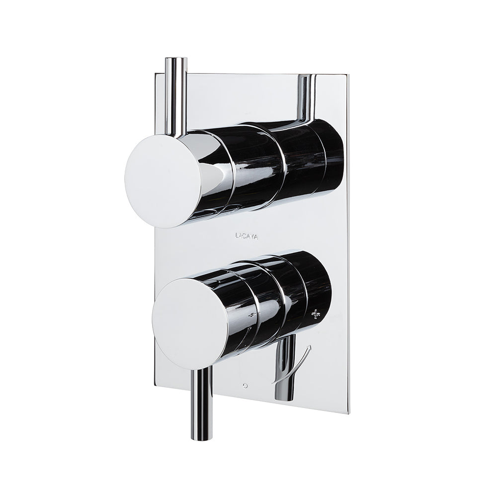 polished chrome shower trim