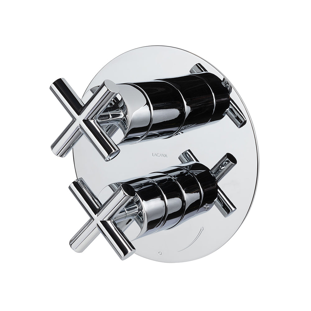 polished chrome shower trim