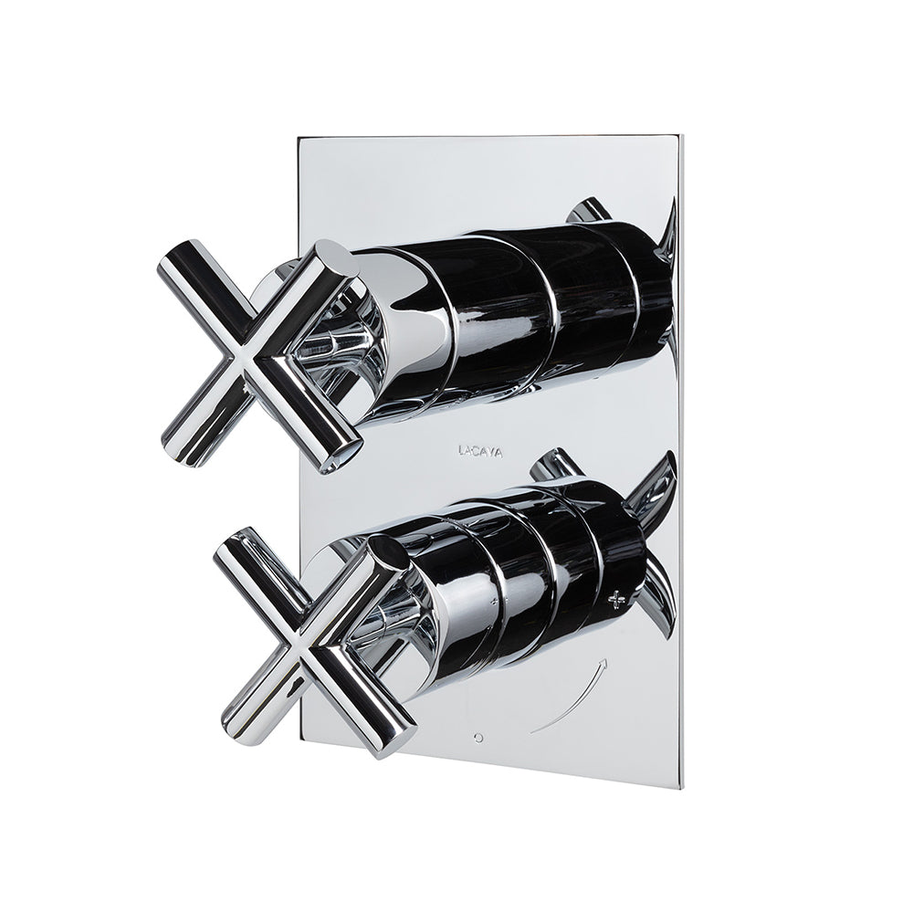 polished chrome shower trim