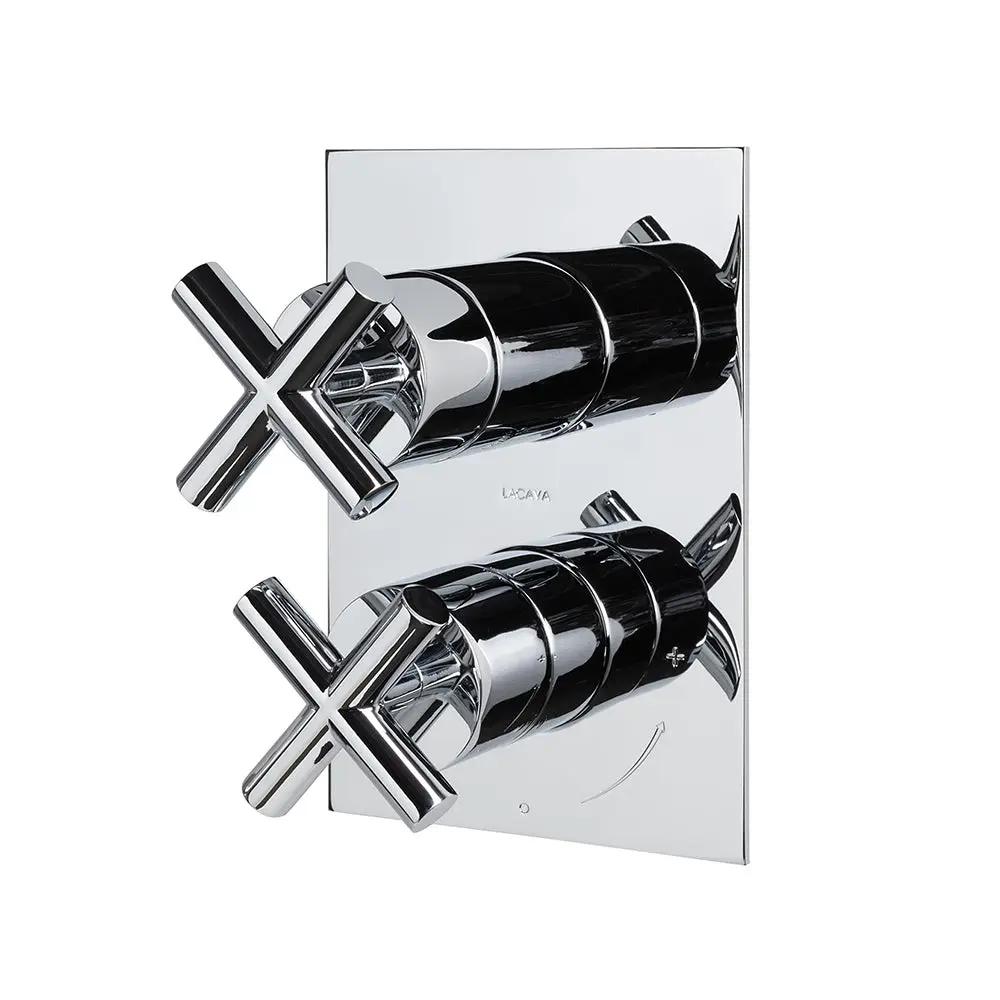 polished chrome shower trim