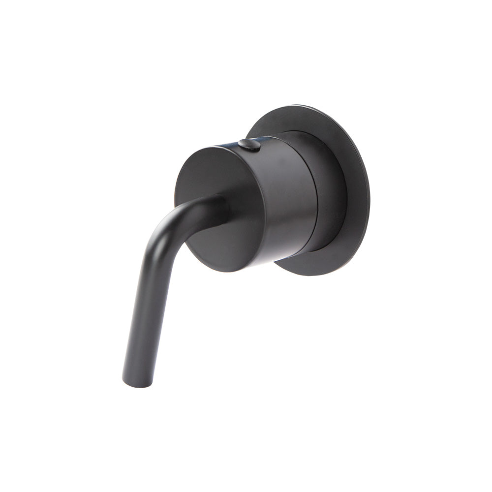 Lacava Cigno Trim Only - 3-Way Diverter Flow Rate 10 Gpm (43.5 Pst) Curved Lever Handle Round Backplate